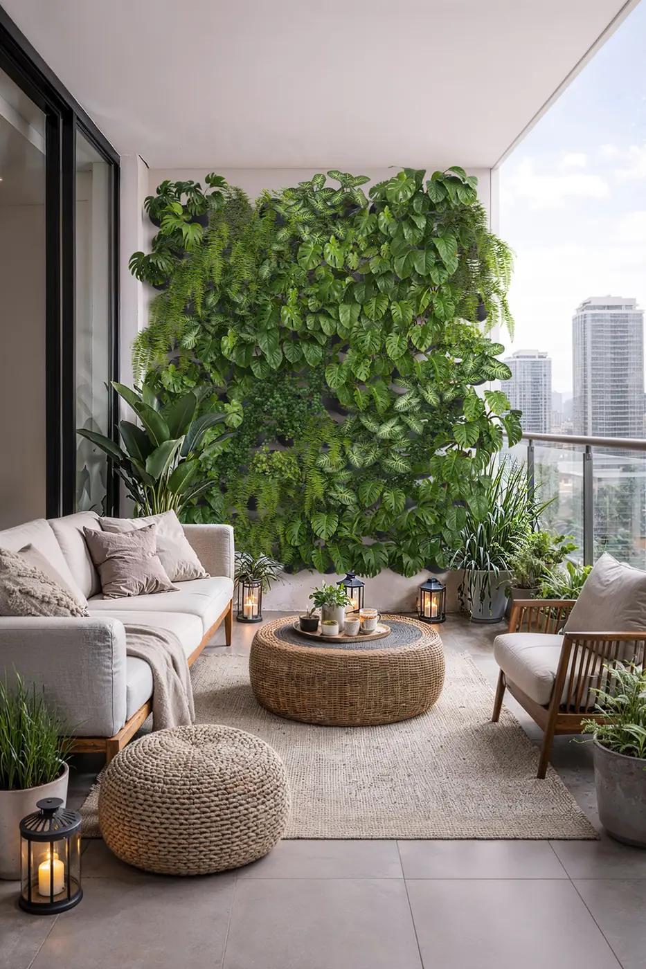 Product photos of NUAGE, our self-watering vertical garden system made in Canada from upcycled plastic.